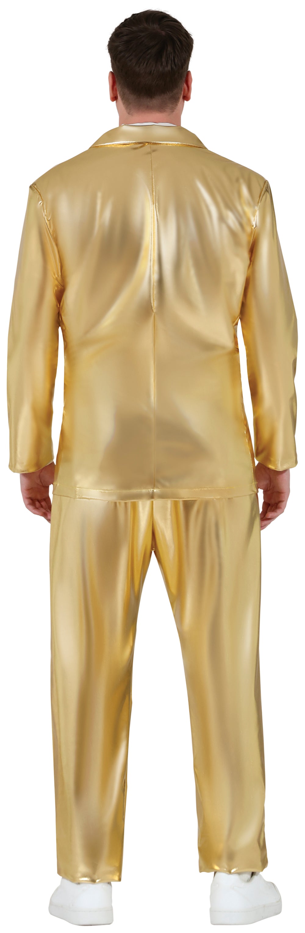 GP86091 – Glamour Gold Prinz Kostüm Anzug – Größe: 46 - 48 (S), 48 - 50 (M), 52 - 54 (L) – Farbe: Gold