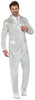 GP86095 – Karneval Glanz Silber Anzug – Größe: 46 - 48 (S), 48 - 50 (M), 52 - 54 (L) – Farbe: Silber