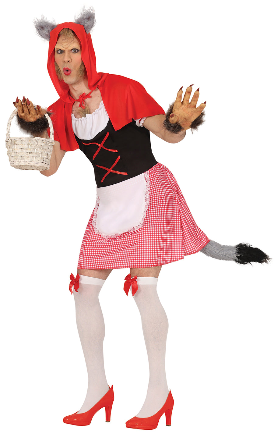 Rotkäppchen Wolf Kostüm für Herren