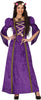 GP86103 – Prinzessin Mittelalter Karneval Kostüm – Größe: 36 - 38 (S), 38 - 40 (M), 42 - 44 (L) – Farbe: Lila