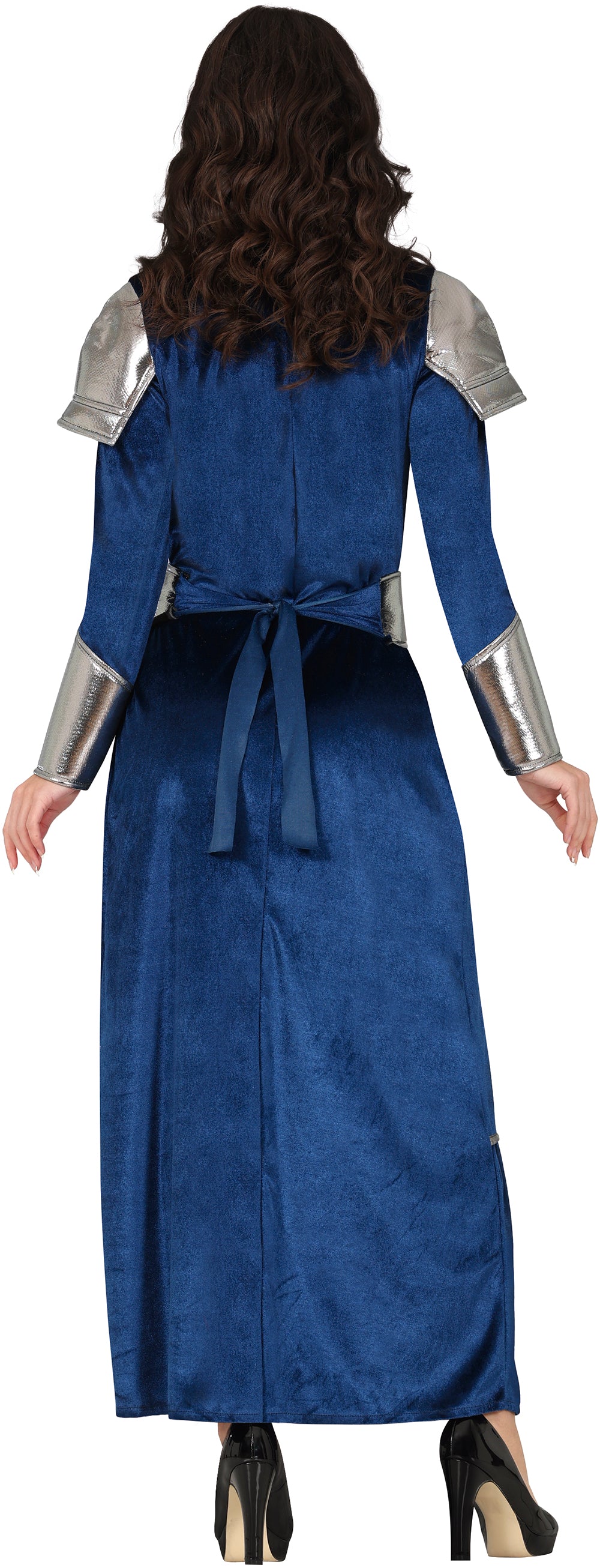 GP86113 – Ritterin Mittelalter Gewand Blau – Größe: 36 - 38 (S), 38 - 40 (M), 42 - 44 (L) – Farbe: Blau
