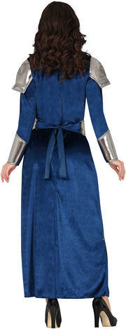 Ritterin Mittelalter Gewand Blau, Bild 2