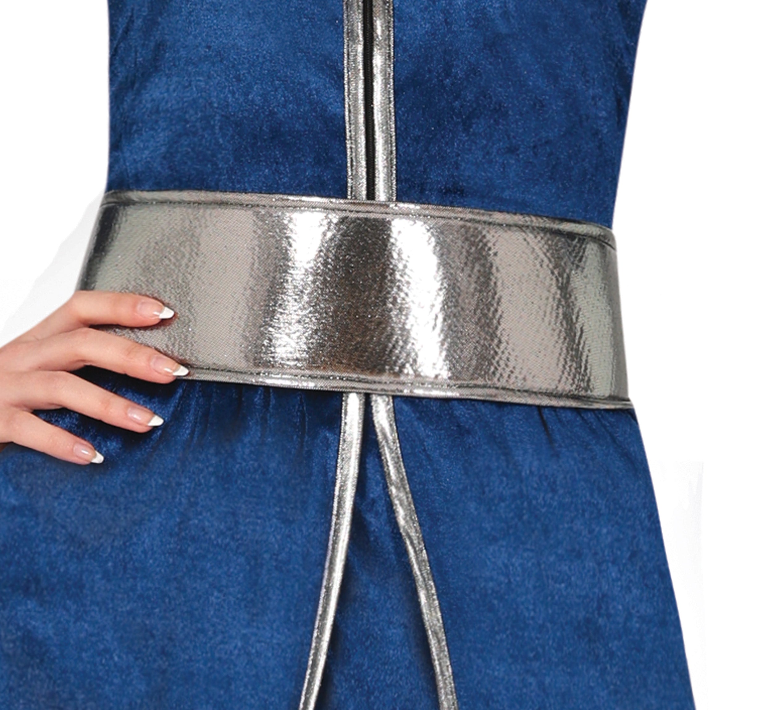 GP86113 – Ritterin Mittelalter Gewand Blau – Größe: 36 - 38 (S), 38 - 40 (M), 42 - 44 (L) – Farbe: Blau