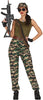 GP86125 – Militär Uniform Camouflage Kostüm Set – Größe: 36 - 38 (S), 38 - 40 (M), 42 - 44 (L) – Farbe: Grün