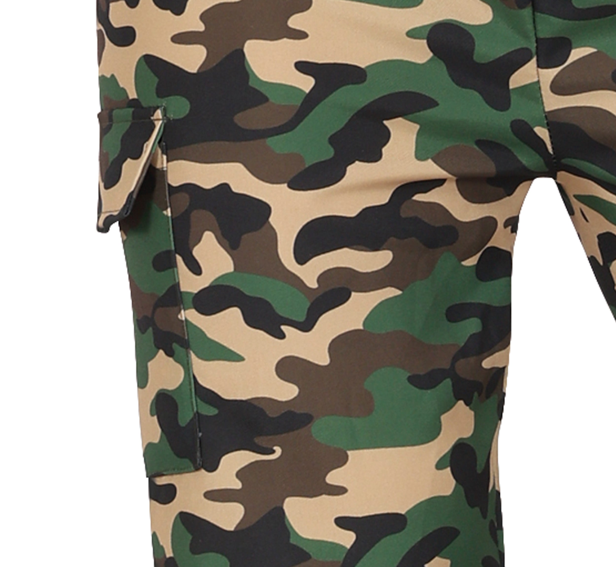 GP86125 – Militär Uniform Camouflage Kostüm Set – Größe: 36 - 38 (S), 38 - 40 (M), 42 - 44 (L) – Farbe: Grün