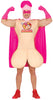 GP86161 – Superhelden Abenteuerfigur Maske Umhang – Größe: 52 - 54 (L) – Farbe: Beige