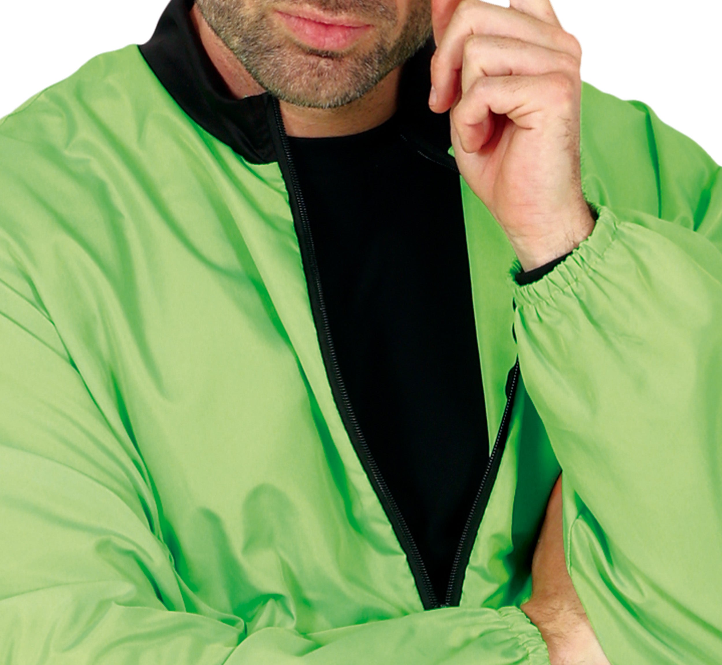 GP86187 – Retro 80s 90s Karneval Outfit – Größe: 48 - 50 (M), 52 - 54 (L) – Farbe: Grün