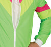 GP86194 – 80er Retro Trainingsanzug Karneval – Größe: 48 - 50 (M), 52 - 54 (L) – Farbe: Mehrfarbig