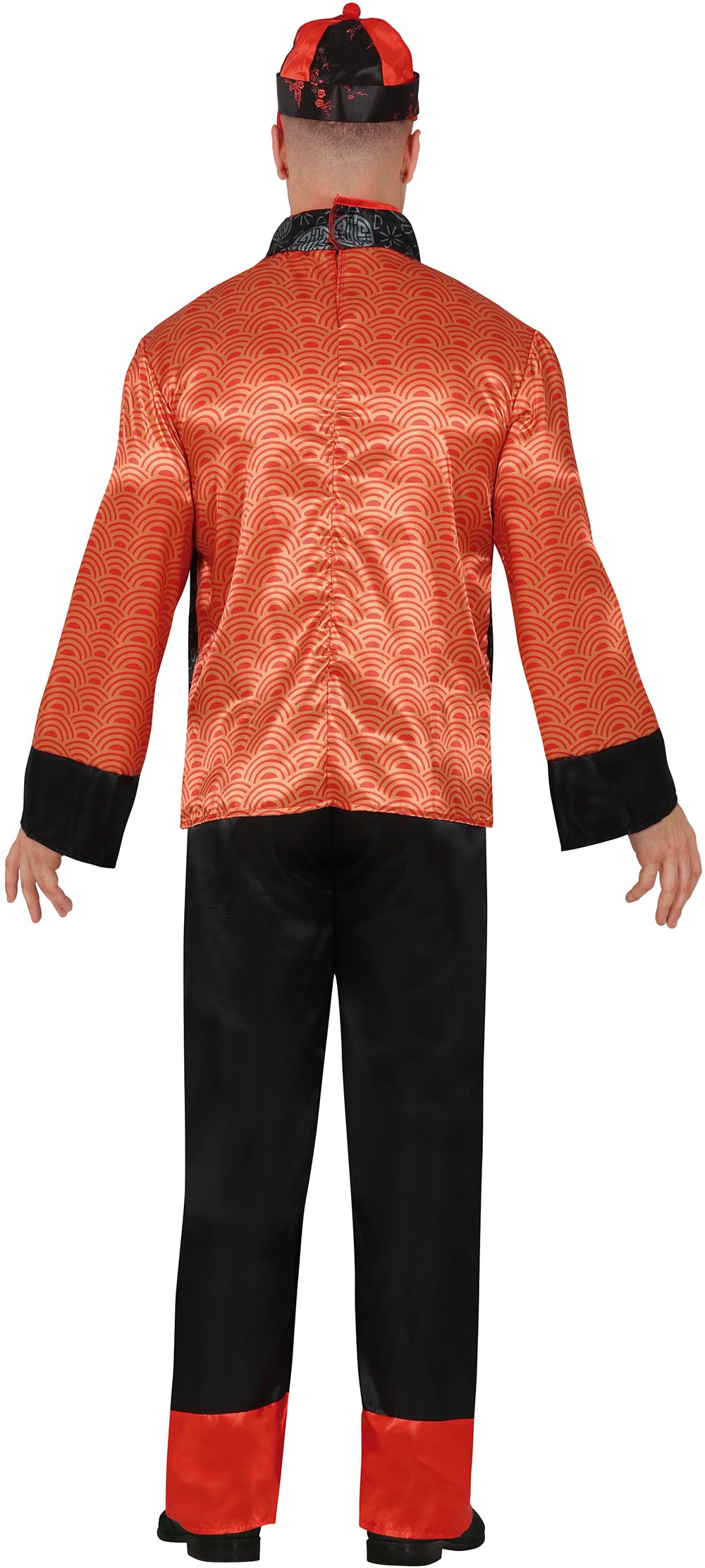 GP86209 – Weltkulturen Kostüm Chinesischer Look – Größe: 48 - 50 (M), 52 - 54 (L) – Farbe: Rot