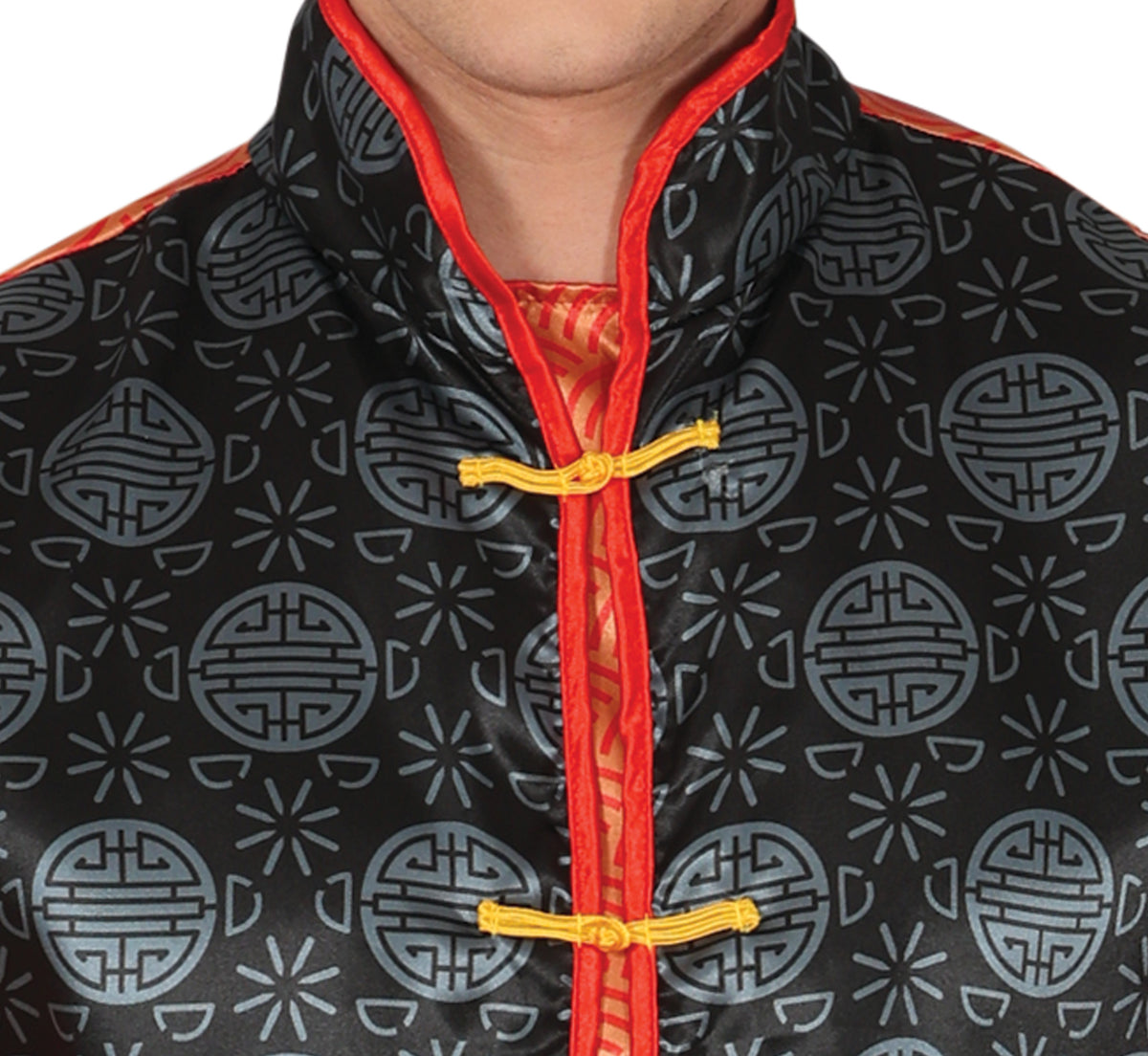 GP86209 – Weltkulturen Kostüm Chinesischer Look – Größe: 48 - 50 (M), 52 - 54 (L) – Farbe: Rot