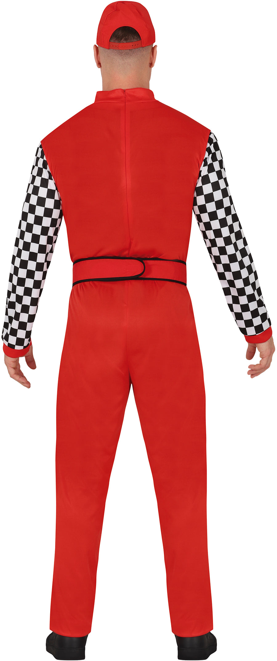 GP86221 – Sportlicher Rennfahrer Karneval Kostüm – Größe: 48 - 50 (M), 52 - 54 (L) – Farbe: Rot, Ansicht 2