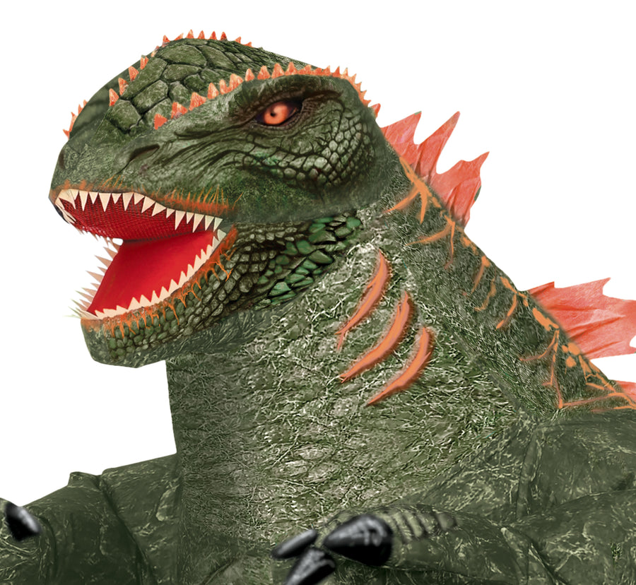 GP86223 – Tier Riese Luftgestalt Dino Grün Rot – Größe: 52 - 54 (L) – Farbe: Grün, Ansicht 2