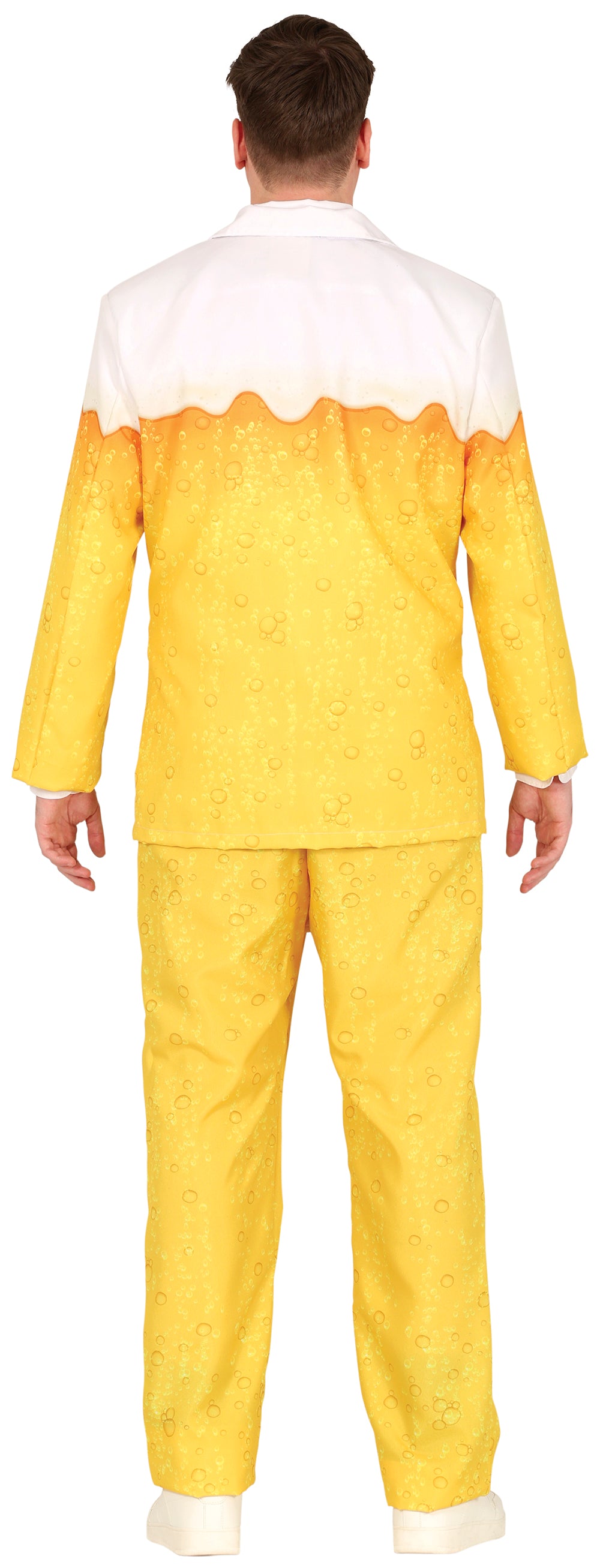 GP86233 – Bier Party Kostüm Jacke Hose – Größe: 46 - 48 (S), 48 - 50 (M), 52 - 54 (L) – Farbe: Gelb
