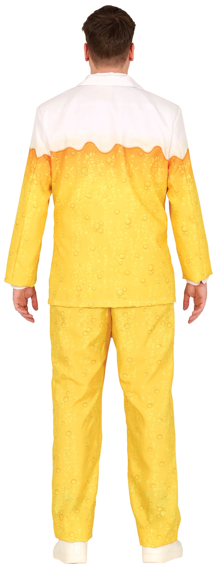 GP86233 – Bier Party Kostüm Jacke Hose – Größe: 46 - 48 (S), 48 - 50 (M), 52 - 54 (L) – Farbe: Gelb, Ansicht 2