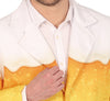 GP86233 – Bier Party Kostüm Jacke Hose – Größe: 46 - 48 (S), 48 - 50 (M), 52 - 54 (L) – Farbe: Gelb