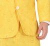 GP86233 – Bier Party Kostüm Jacke Hose – Größe: 46 - 48 (S), 48 - 50 (M), 52 - 54 (L) – Farbe: Gelb