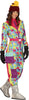 GP86243 – Sport Retro Anzug Karneval – Größe: 36 - 38 (S), 38 - 40 (M), 42 - 44 (L) – Farbe: Mehrfarbig