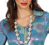 GP86273 – Hippie Retro Disco Outfit Flared Kostüm – Größe: 36 - 38 (S), 38 - 40 (M), 42 - 44 (L) – Farbe: Mehrfarbig