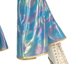 GP86273 – Hippie Retro Disco Outfit Flared Kostüm – Größe: 36 - 38 (S), 38 - 40 (M), 42 - 44 (L) – Farbe: Mehrfarbig