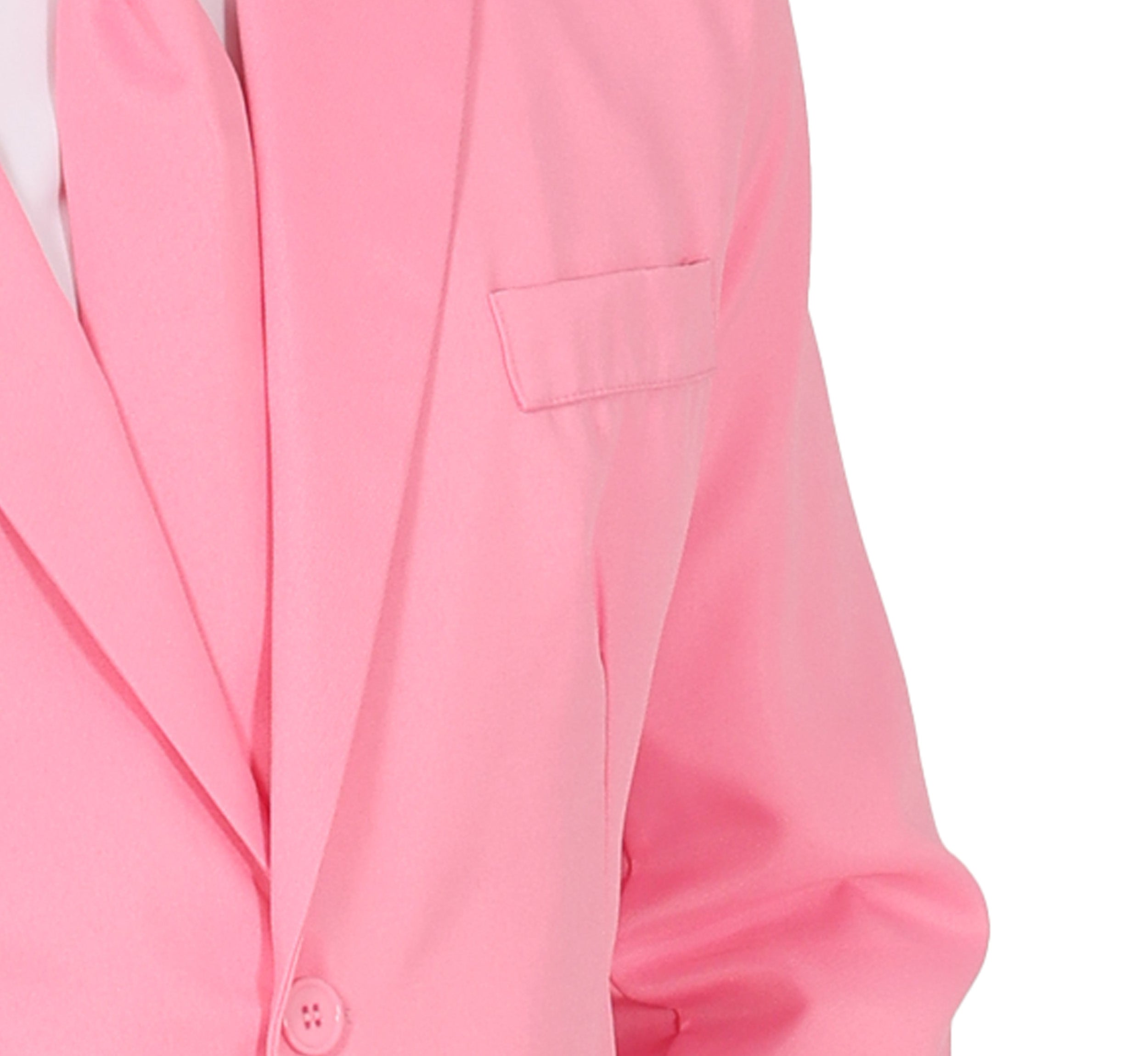 GP86287 – Karneval Held Pink Eleganz Anzug Krawatte – Größe: 46 - 48 (S), 48 - 50 (M), 52 - 54 (L) – Farbe: Pink