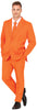 GP86291 – Karnevalsheld Orange Anzug – Größe: 46 - 48 (S), 48 - 50 (M), 52 - 54 (L) – Farbe: Orange