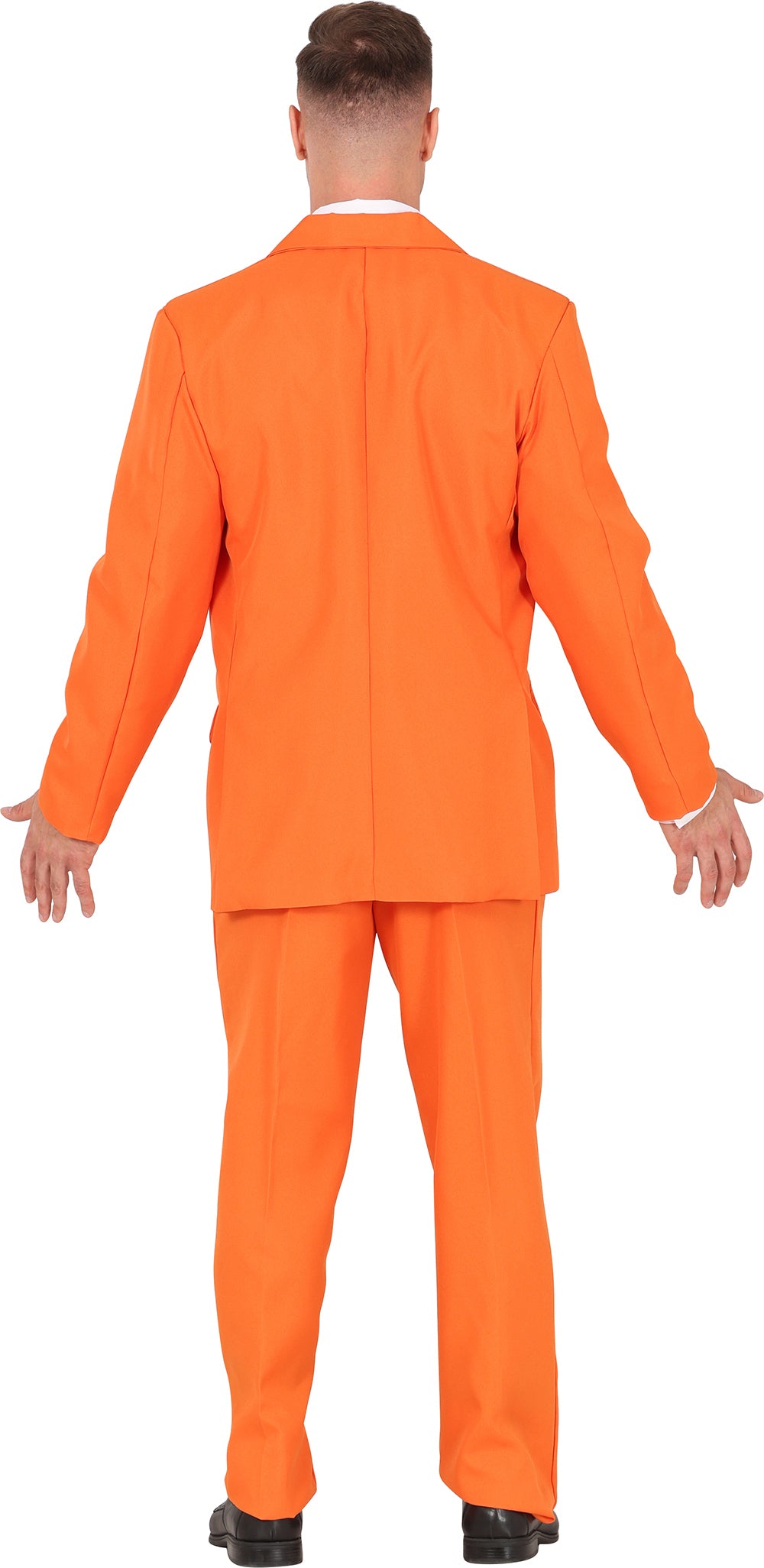 GP86291 – Karnevalsheld Orange Anzug – Größe: 46 - 48 (S), 48 - 50 (M), 52 - 54 (L) – Farbe: Orange