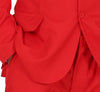 GP86296 – Karneval Rot Kostüm Anzug Krawatte – Größe: 46 - 48 (S), 48 - 50 (M), 52 - 54 (L) – Farbe: Rot