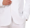 GP86300 – Karneval Anzug Weiß Krawatte Hosen – Größe: 46 - 48 (S), 48 - 50 (M), 52 - 54 (L) – Farbe: Weiß
