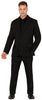 GP86305 – Karneval Eleganz Schwarz Anzug Komplettset – Größe: 46 - 48 (S), 48 - 50 (M), 52 - 54 (L) – Farbe: Schwarz