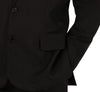 GP86305 – Karneval Eleganz Schwarz Anzug Komplettset – Größe: 46 - 48 (S), 48 - 50 (M), 52 - 54 (L) – Farbe: Schwarz