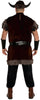 GP80415 – Wikinger Krieger Kostümhelm Hörner – Größe: 56 - 58 (XXL) – Farbe: Braun
