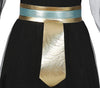 GP79371 – Ägyptische Königin Karnevalsgewand – Größe: 44 - 46 (XL) – Farbe: Schwarz