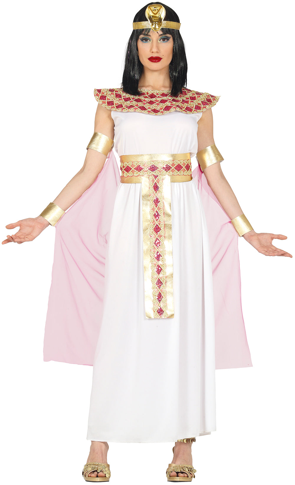 GP88298 – Ägypten Kleopatra Königin Karnevalskostüm – Größe: 44 - 46 (XL) – Farbe: Weiß