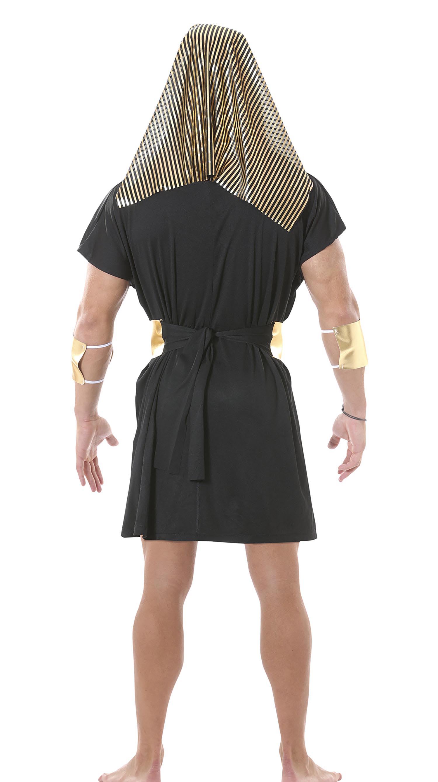 GP80462 – Pharao Ägypten Kostüm Herren Antike – Größe: 54 - 56 (XL) – Farbe: Schwarz