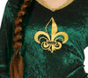 GP80801 – Prinzessin Mittelalter Kleid Karneval – Größe: 44 - 46 (XL) – Farbe: Grün