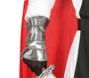GP88273 – Mittelalterlicher Krieger Held Drachen – Größe: 54 - 56 (XL) – Farbe: Schwarz