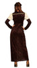 GP88197 – Prinzessin Mittelalter Kostüm Karneval – Größe: 44 - 46 (XL) – Farbe: Braun