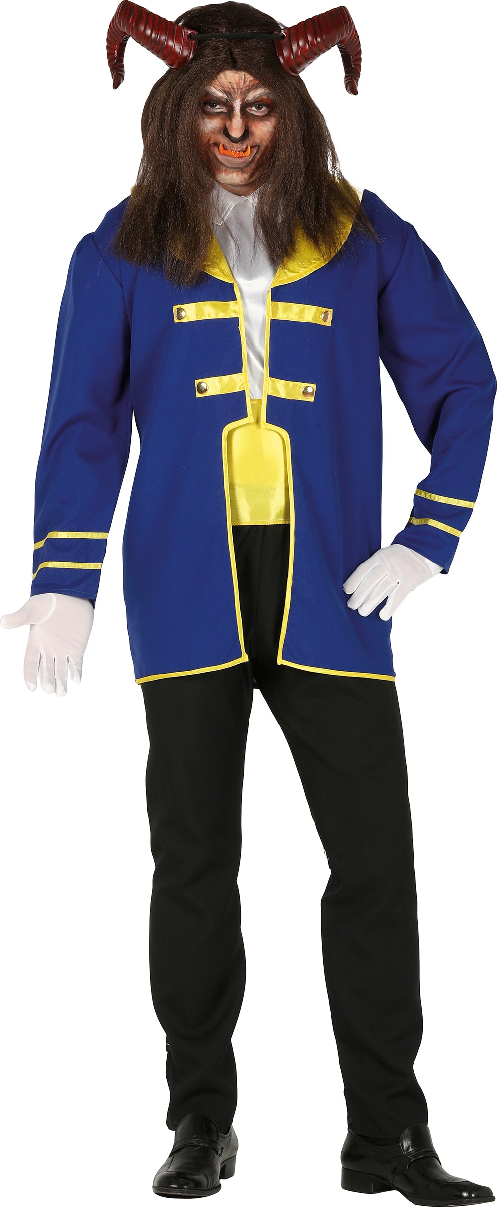 GP88585 – Ungeheuer Prinz Märchen Herren Kostüm – Größe: 54 - 56 (XL) – Farbe: Blau