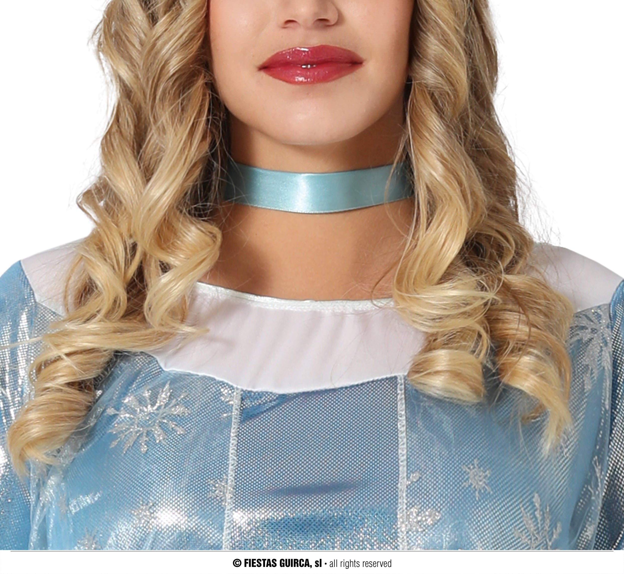 GP86567 – Prinzessin Märchenkönigin Karnevalskostüm – Größe: 36 - 38 (S) – Farbe: Blau
