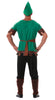 GP80131 – Banditen Bogenschütze Kostüm Mittelalter – Größe: 54 - 56 (XL) – Farbe: Grün