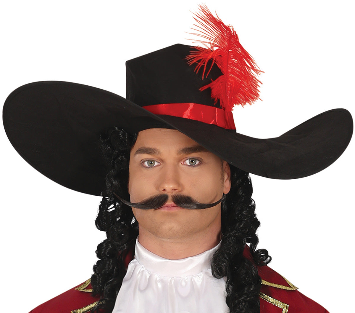 GP80300 – Pirat Kapitän Abenteuer Karneval – Größe: 54 - 56 (XL) – Farbe: Rot