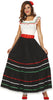 GP86591 – Mexiko Karnevalskleid Traditionelle Kultur – Größe: 36 - 38 (S) – Farbe: Schwarz