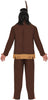 GP80172 – Indigenes Abenteuerkostüm Karneval – Größe: 54 - 56 (XL) – Farbe: Braun