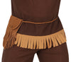 GP80172 – Indigenes Abenteuerkostüm Karneval – Größe: 54 - 56 (XL) – Farbe: Braun