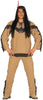 GP84363 – Indischer Häuptling Fransen Karneval – Größe: 54 - 56 (XL) – Farbe: Braun