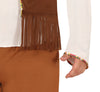 GP80522 – Hippie 70er Jahre Kostüm Bunter Flower – Größe: 56 - 58 (XXL) – Farbe: Braun