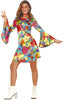 GP86552 – Hippie Flair Karnevalskostüm – Größe: 44 - 46 (XL) – Farbe: Mehrfarbig