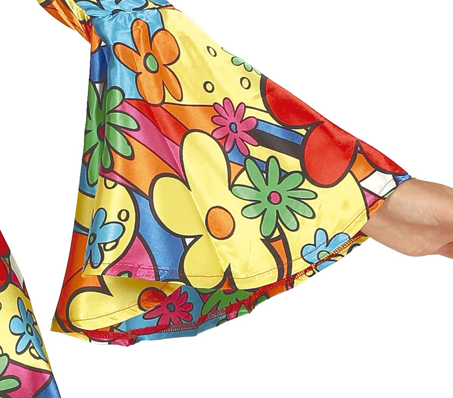 GP86552 – Hippie Flair Karnevalskostüm – Größe: 44 - 46 (XL) – Farbe: Mehrfarbig, Ansicht 2