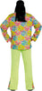 GP80631 – Hippie Karneval Kostüm Bunte Blumenkraft – Größe: 56 - 58 (XXL) – Farbe: Grün