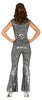 GP86578 – 70S Diskoklassiker Party Overall Glänzender – Größe: 44 - 46 (XL) – Farbe: Silber